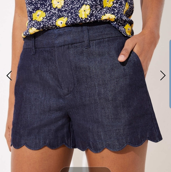 LOFT Pants - LOFT scalloped shorts